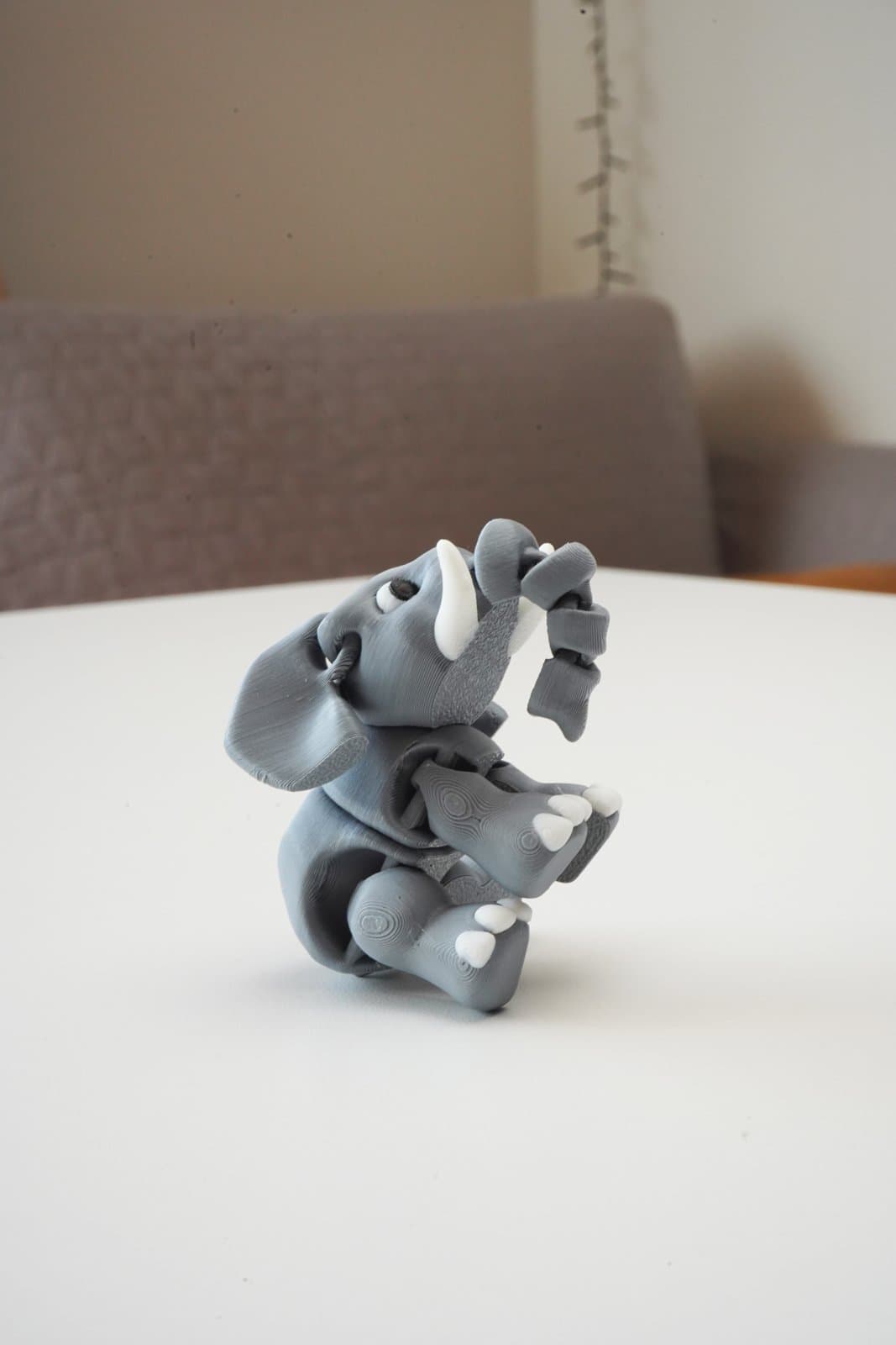 3D tlačený slon od zákazníka